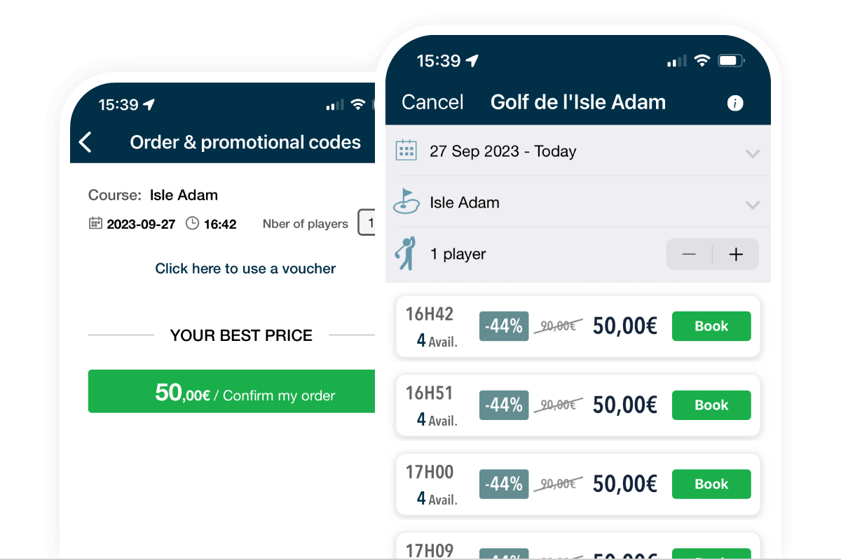 Mygreenfee app prices